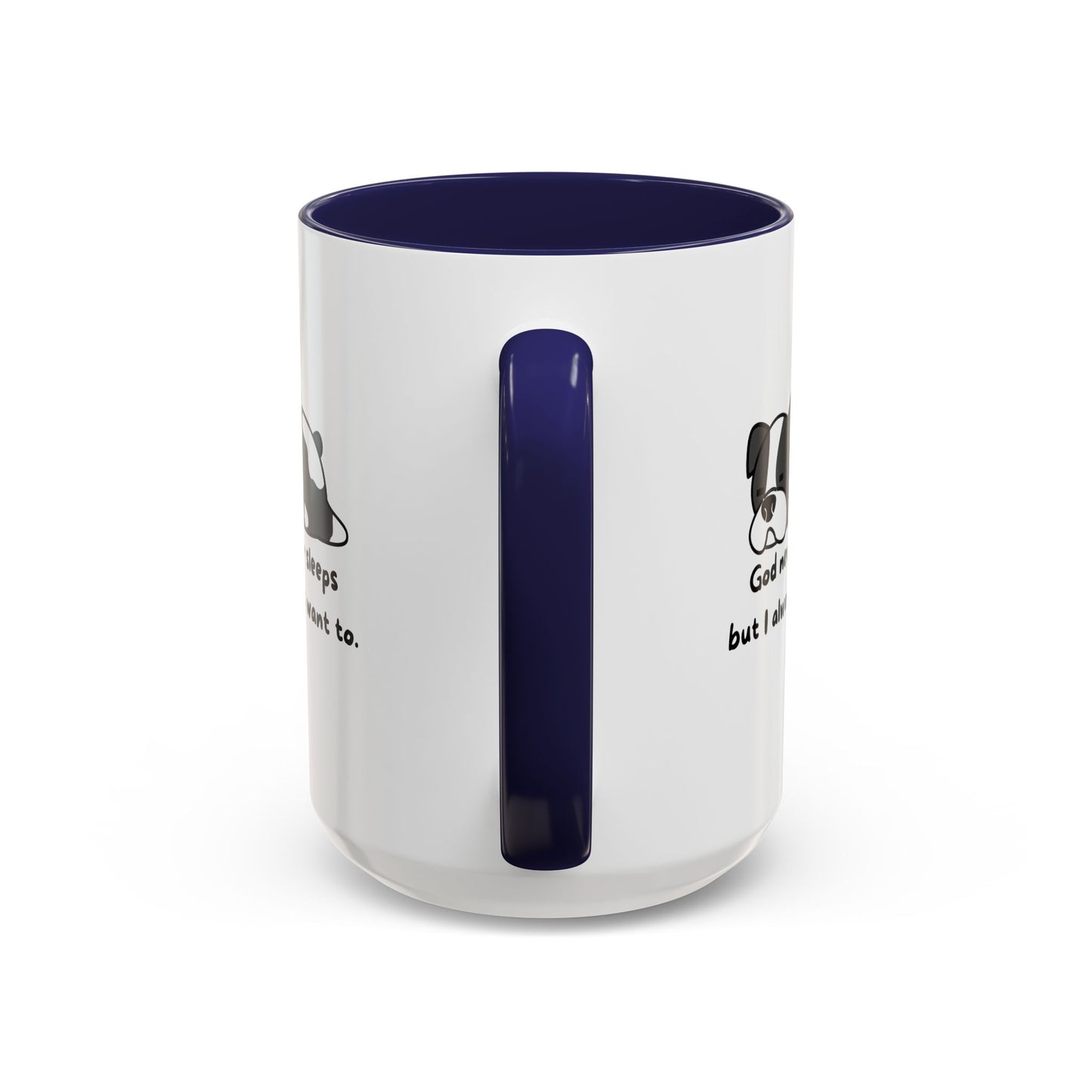 Christian ’God never sleeps’ 11 oz and 15oz Accent Mug multiple colors Christian Mug - Mug