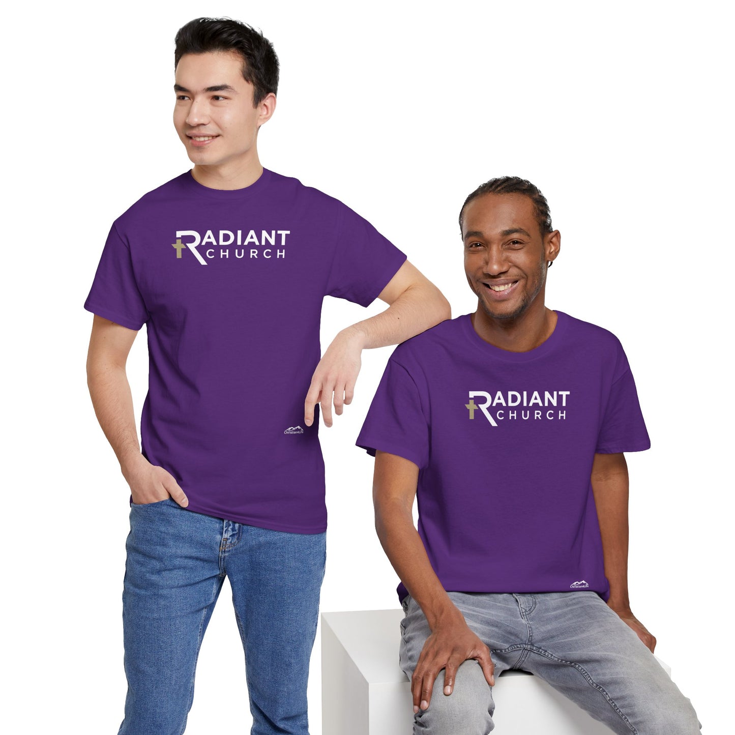 Radiant Church Unisex Cotton Tee | Comfortable Casual Wear, Faith-Based Apparel, Church Events, Gift for Believers, Everyday Style