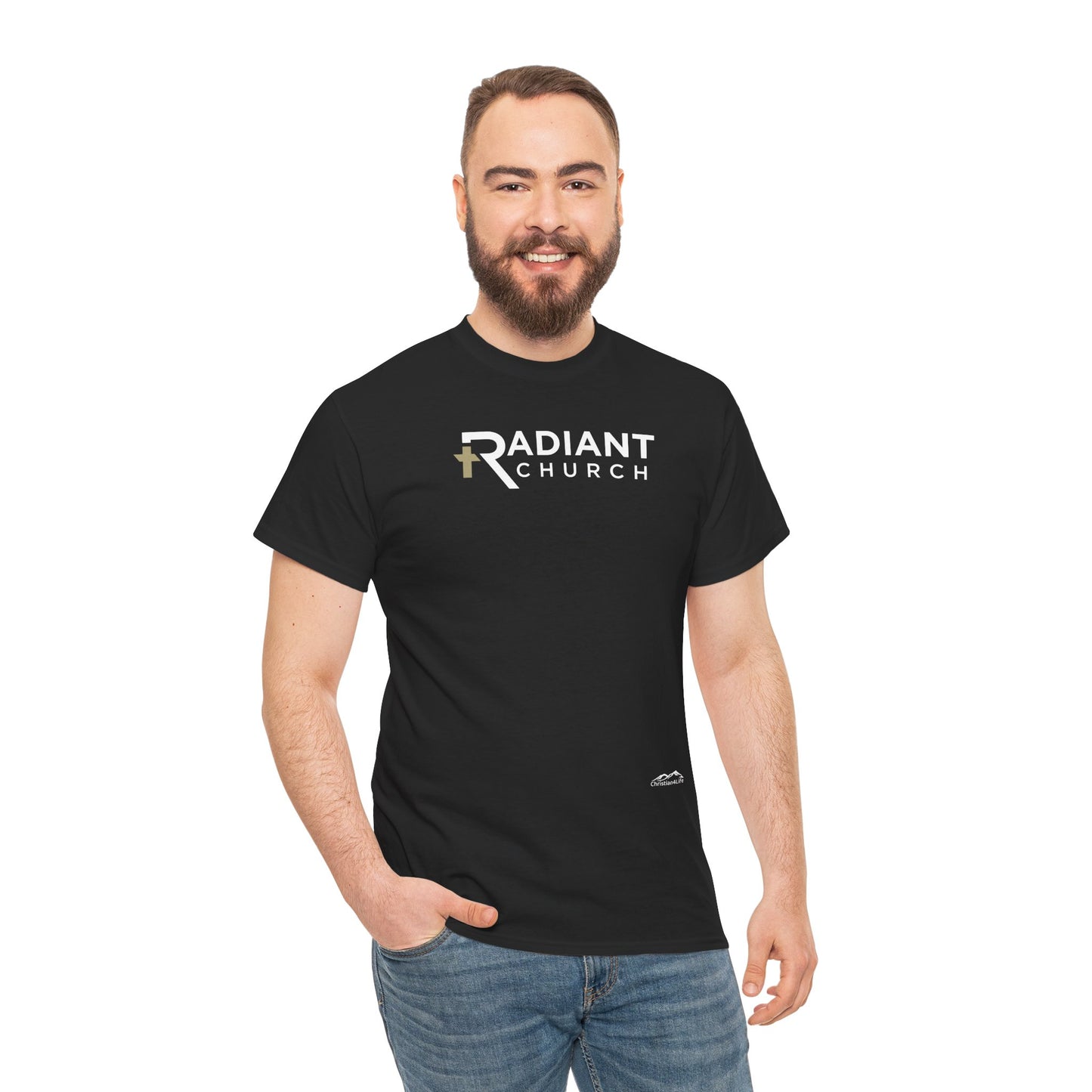 Radiant Church Unisex Cotton Tee | Comfortable Casual Wear, Faith-Based Apparel, Church Events, Gift for Believers, Everyday Style