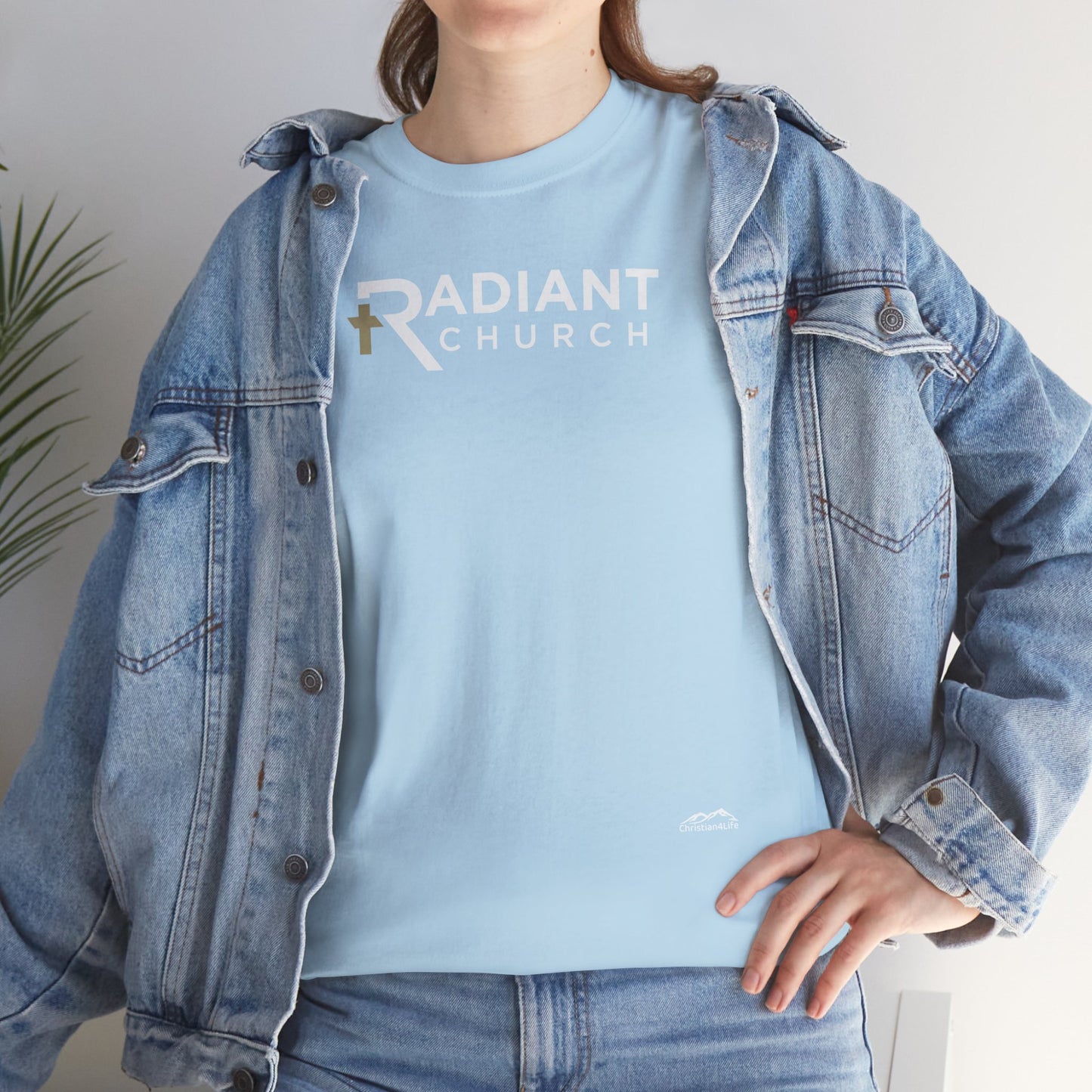 Radiant Church Unisex Cotton Tee | Comfortable Casual Wear, Faith-Based Apparel, Church Events, Gift for Believers, Everyday Style