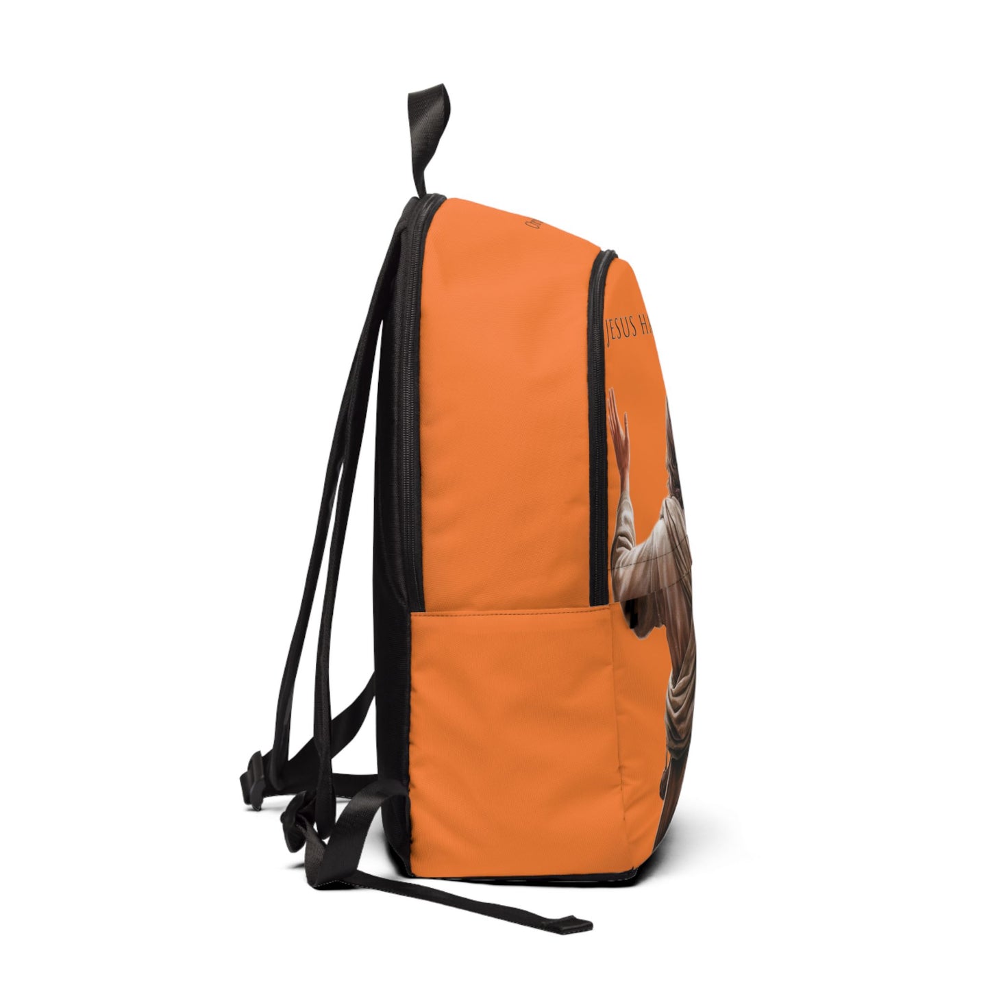 ’Jesus Has My Back’ Graphic design Christian Backpack (crusta warm orange) - One size - Bags