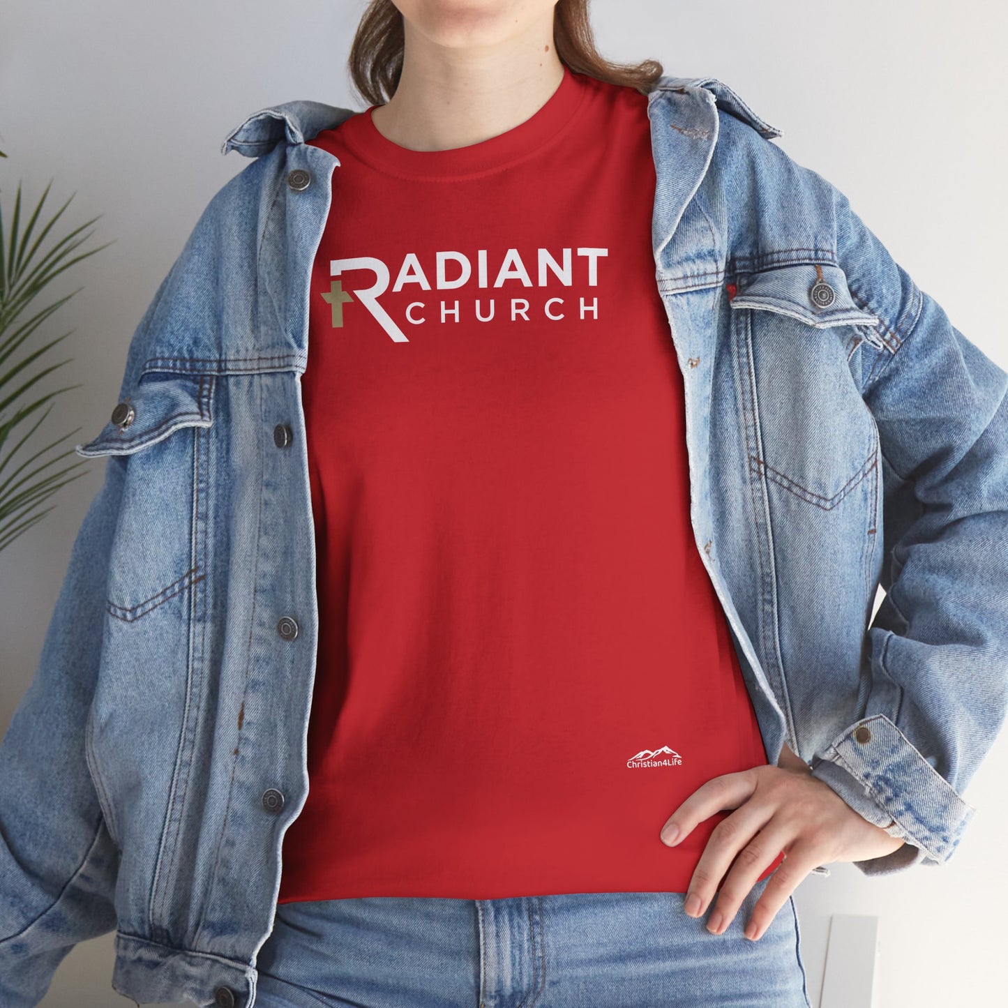 Radiant Church Unisex Cotton Tee | Comfortable Casual Wear, Faith-Based Apparel, Church Events, Gift for Believers, Everyday Style