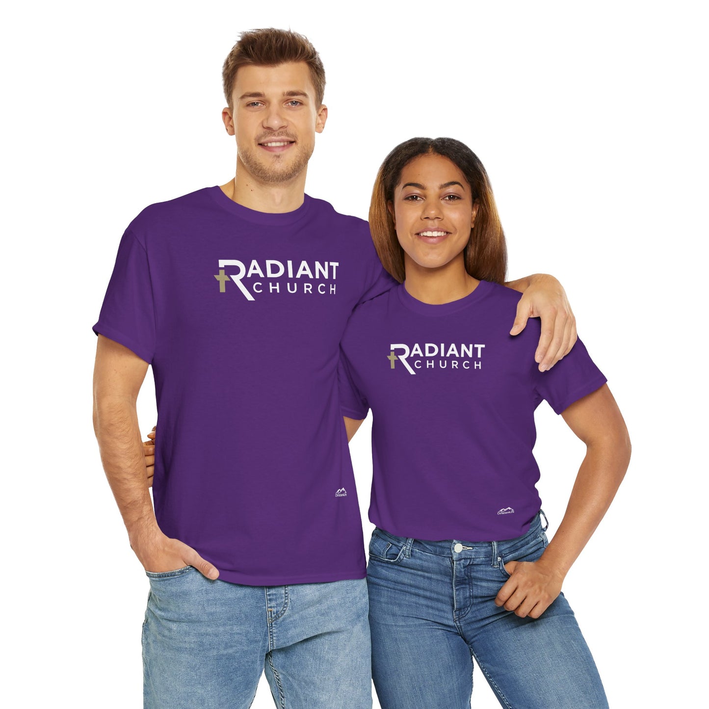 Radiant Church Unisex Cotton Tee | Comfortable Casual Wear, Faith-Based Apparel, Church Events, Gift for Believers, Everyday Style