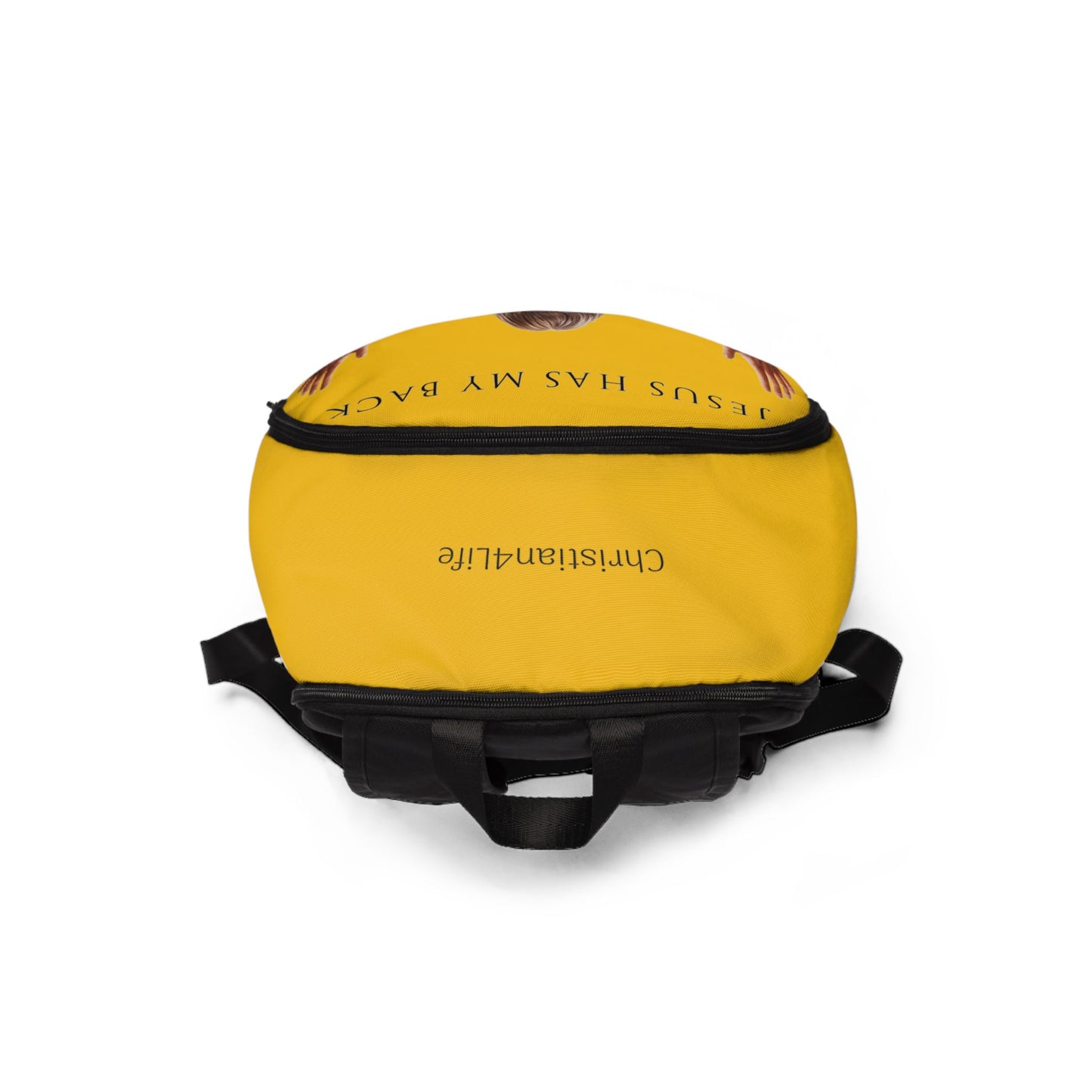 ’Jesus Has My Back’ Christian Backpack (yellow) - One size - Bags