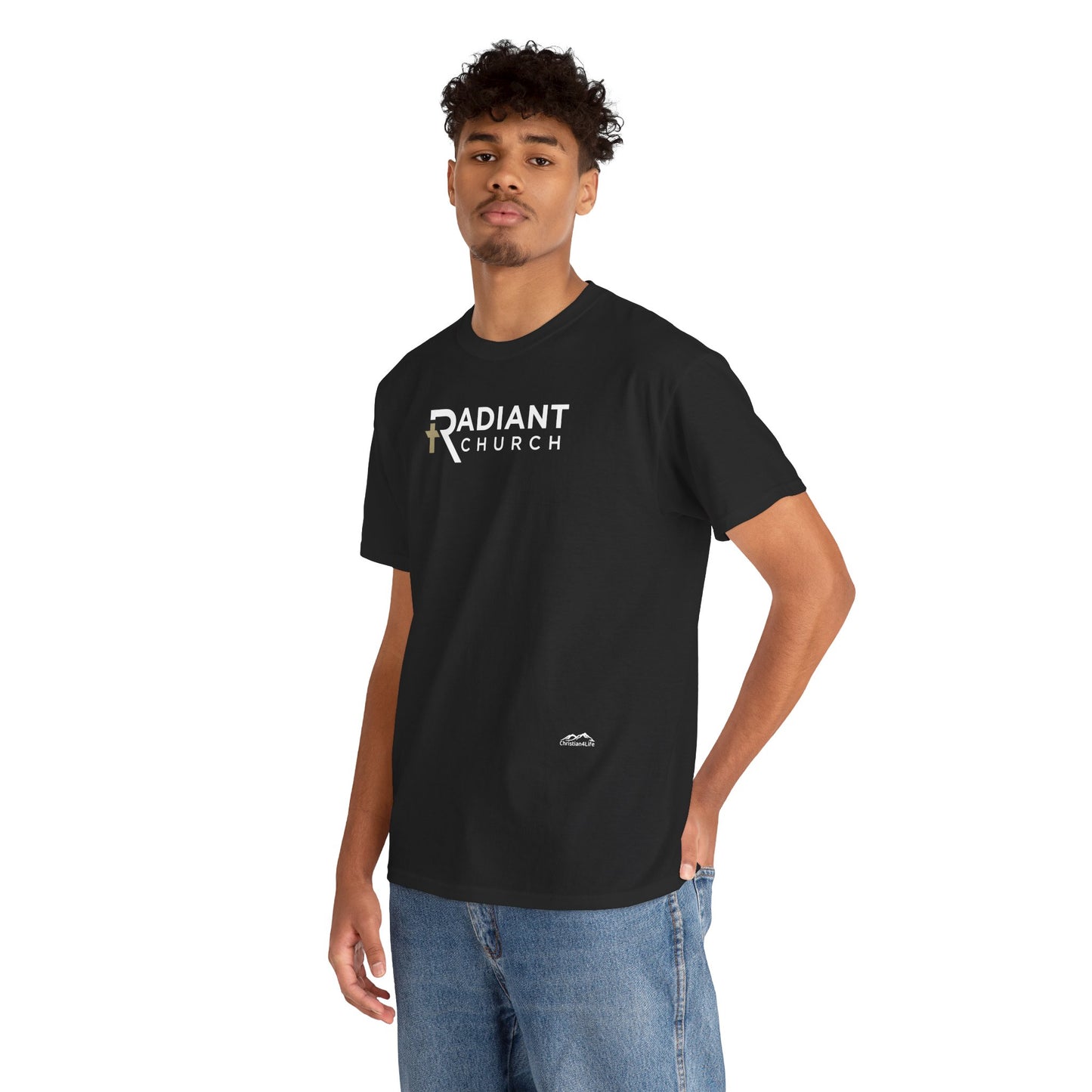 Radiant Church Unisex Cotton Tee | Comfortable Casual Wear, Faith-Based Apparel, Church Events, Gift for Believers, Everyday Style