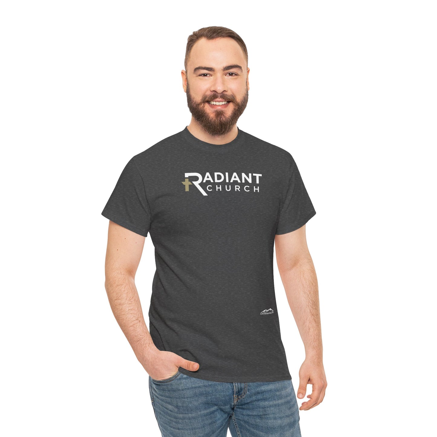 Radiant Church Unisex Cotton Tee | Comfortable Casual Wear, Faith-Based Apparel, Church Events, Gift for Believers, Everyday Style