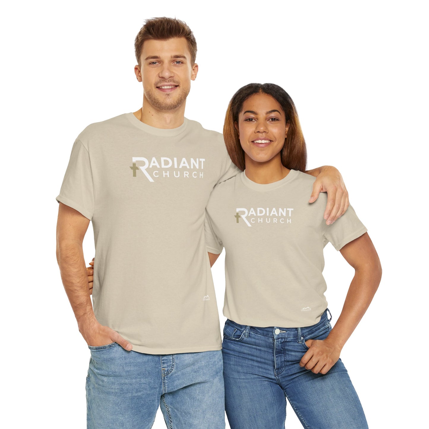 Radiant Church Unisex Cotton Tee | Comfortable Casual Wear, Faith-Based Apparel, Church Events, Gift for Believers, Everyday Style