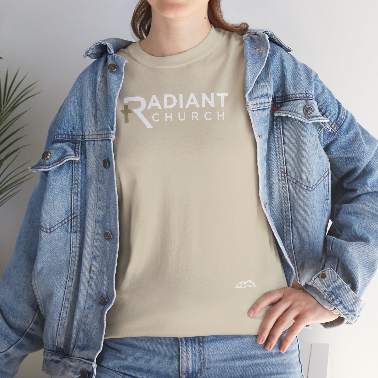 Radiant Church Unisex Cotton Tee | Comfortable Casual Wear, Faith-Based Apparel, Church Events, Gift for Believers, Everyday Style