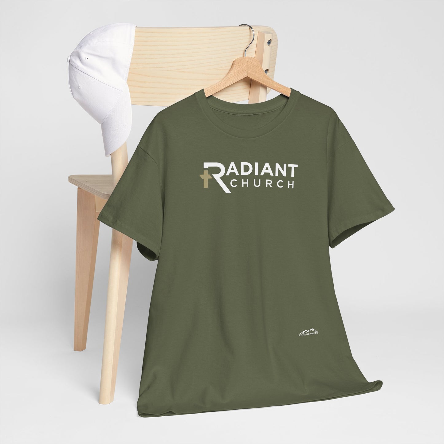 Radiant Church Unisex Cotton Tee | Comfortable Casual Wear, Faith-Based Apparel, Church Events, Gift for Believers, Everyday Style