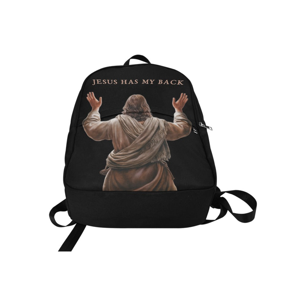 "Jesus Has My Back" Christian Backpack- with Bible Quotes