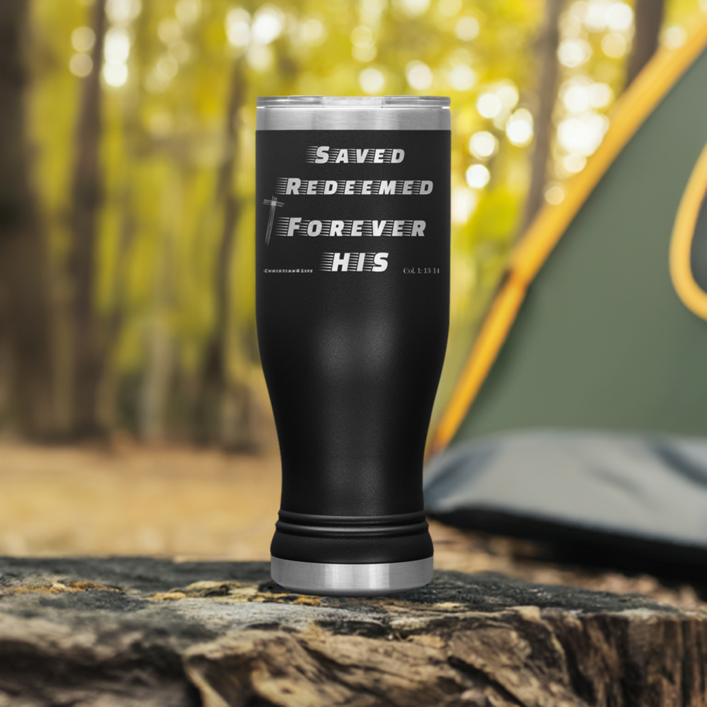 20oz BOHO double insulated tumbler - Saved Redeemed - Tumblers