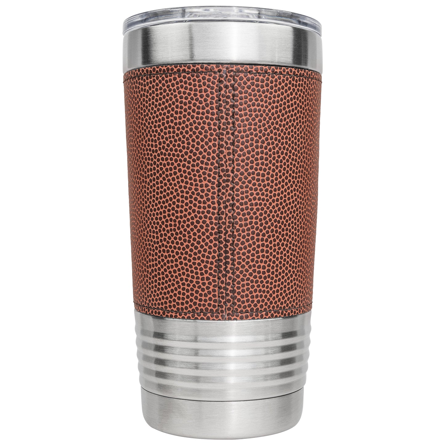 20oz Christian Football Tumbler - Saved Redeemed - Orange / Stainless steel - Tumblers
