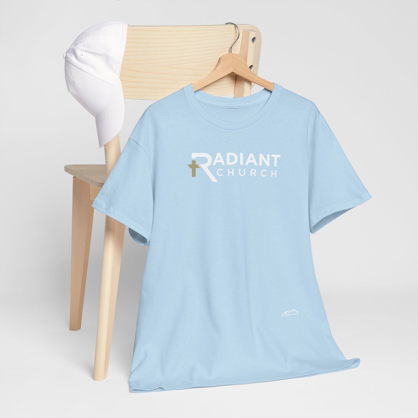 Radiant Church Unisex Cotton Tee | Comfortable Casual Wear, Faith-Based Apparel, Church Events, Gift for Believers, Everyday Style