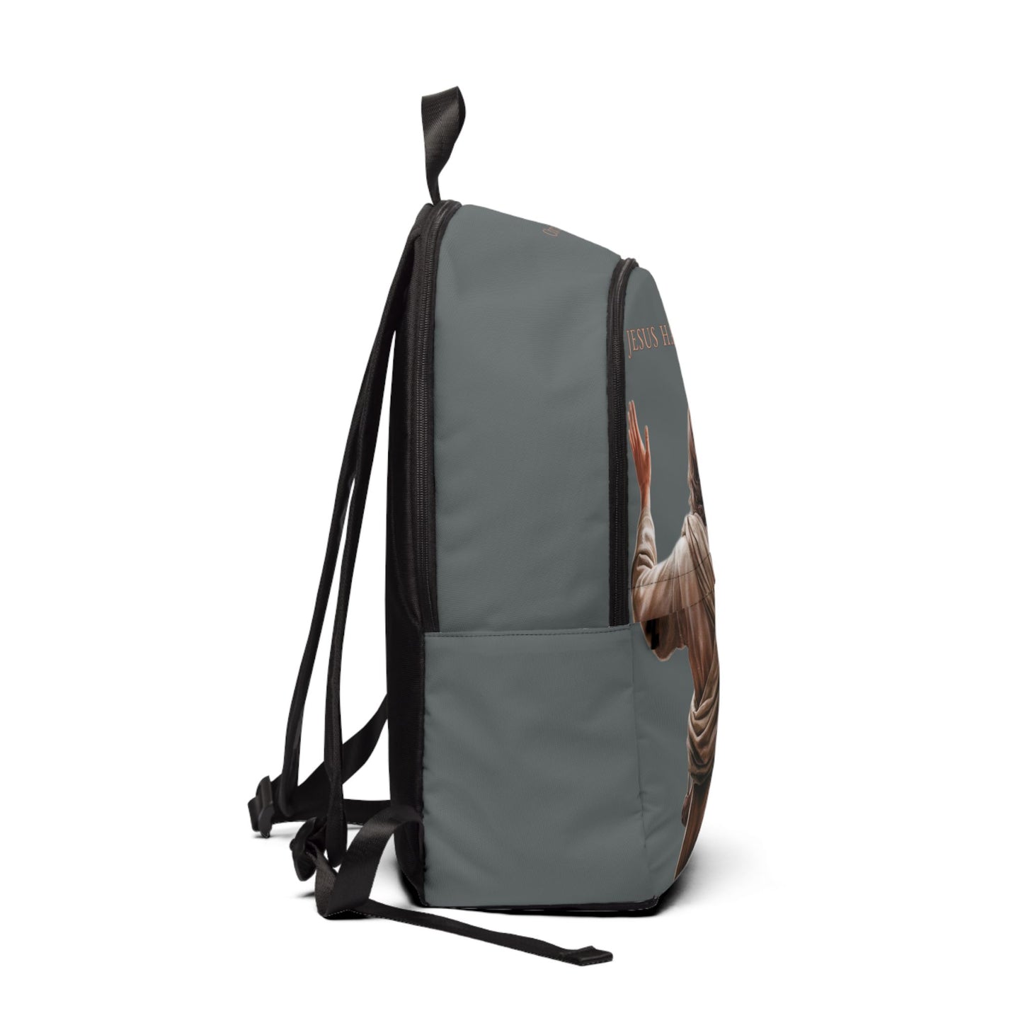 ’Jesus Has My Back’ Graphic design Christian Backpack (dark grey) - One size - Bags