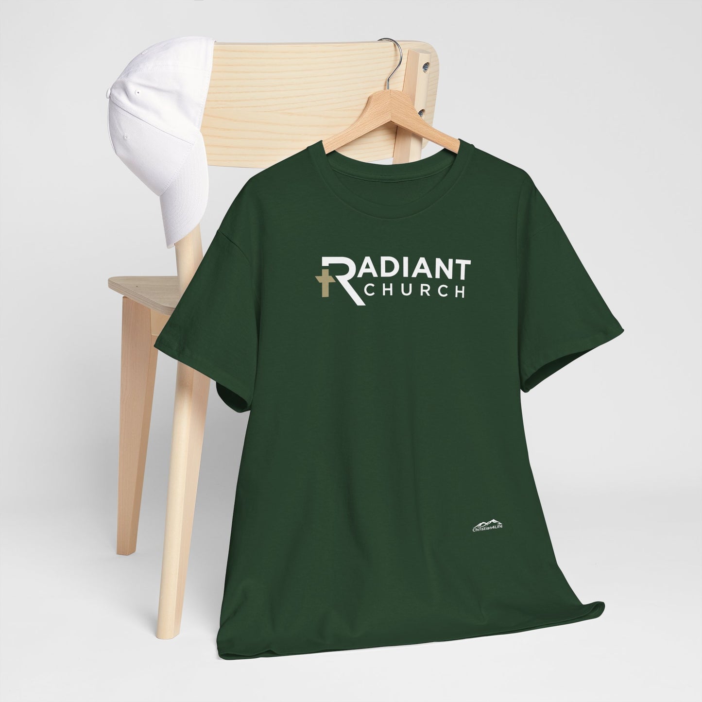 Radiant Church Unisex Cotton Tee | Comfortable Casual Wear, Faith-Based Apparel, Church Events, Gift for Believers, Everyday Style