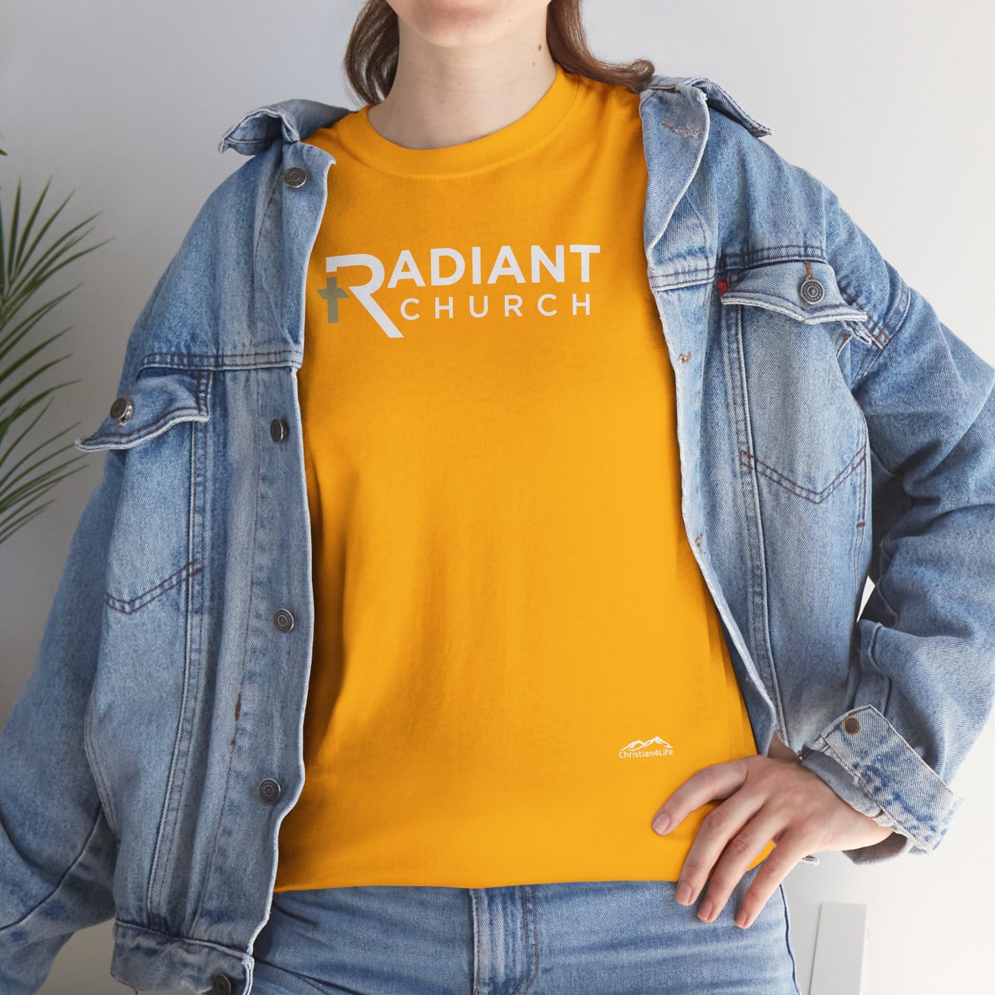 Radiant Church Unisex Cotton Tee | Comfortable Casual Wear, Faith-Based Apparel, Church Events, Gift for Believers, Everyday Style