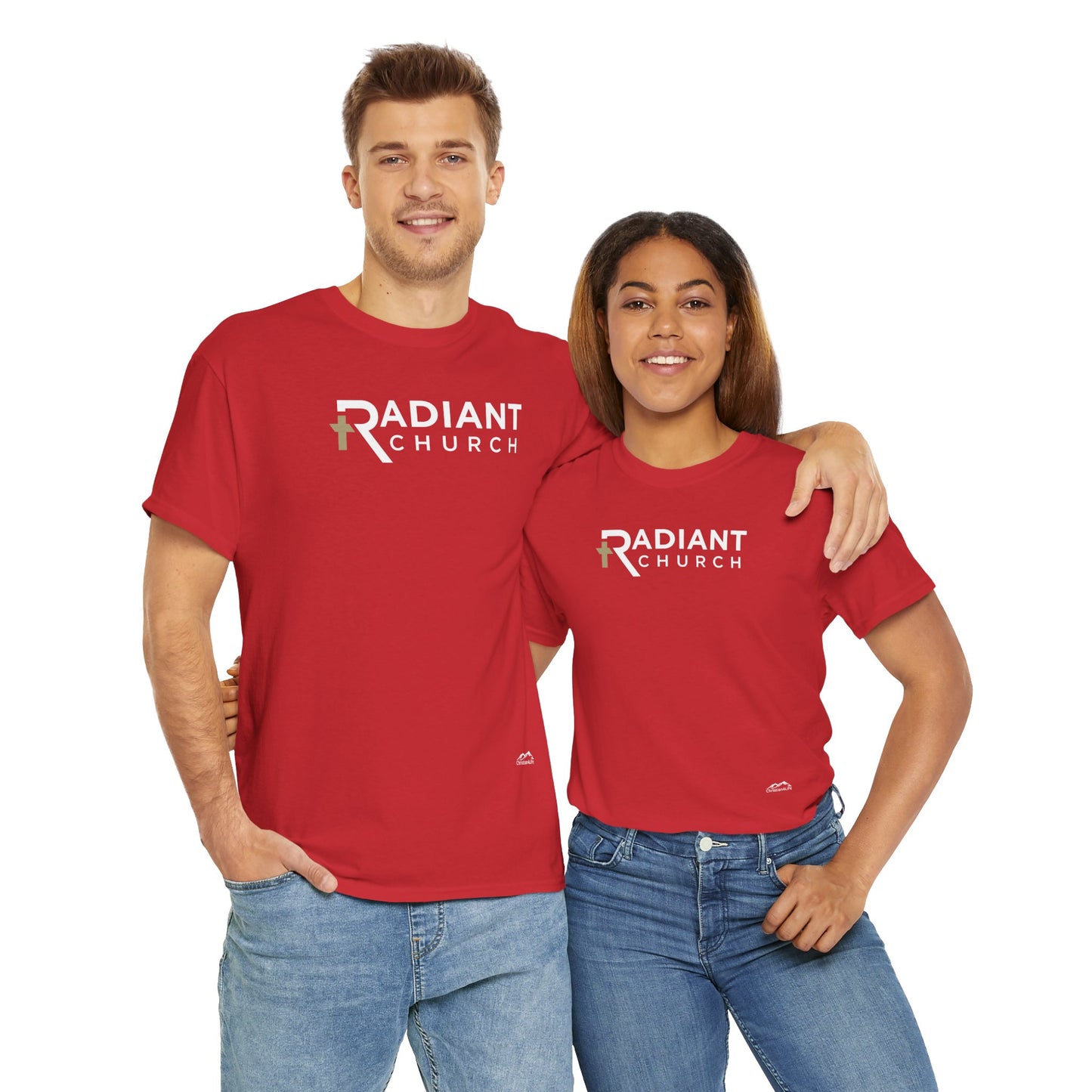 Radiant Church Unisex Cotton Tee | Comfortable Casual Wear, Faith-Based Apparel, Church Events, Gift for Believers, Everyday Style