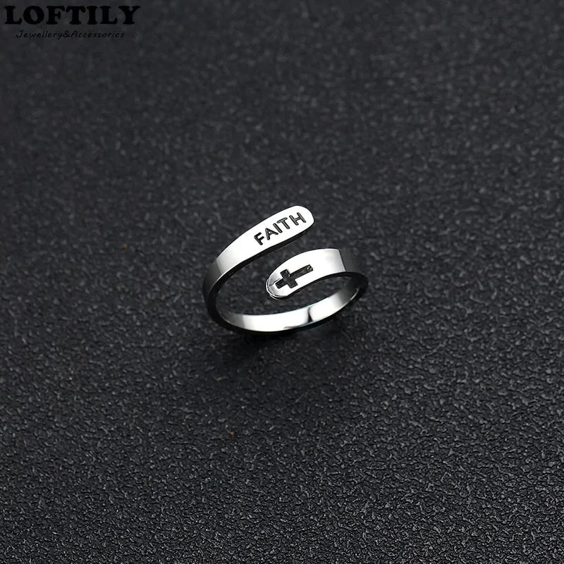 Adjustable Christian Faith Rings (Multiple styles) - Jewelry