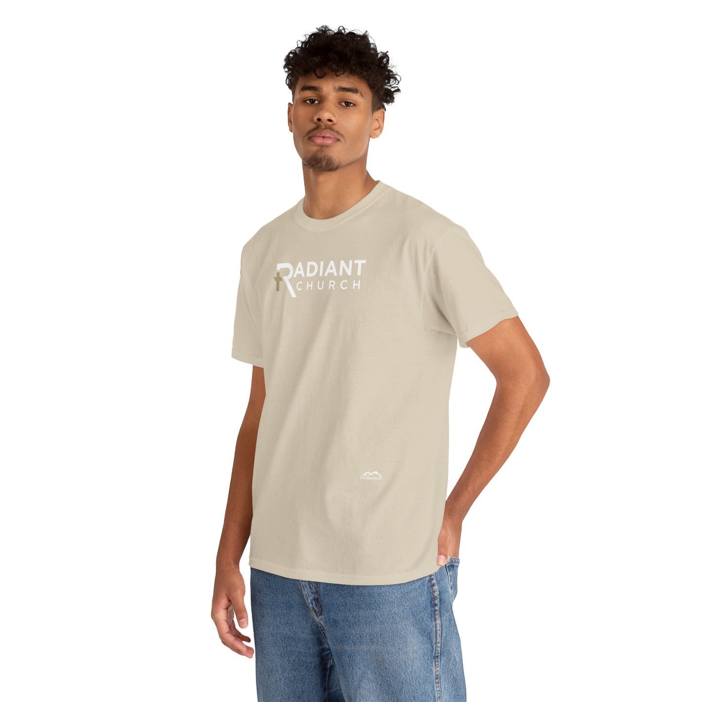 Radiant Church Unisex Cotton Tee | Comfortable Casual Wear, Faith-Based Apparel, Church Events, Gift for Believers, Everyday Style
