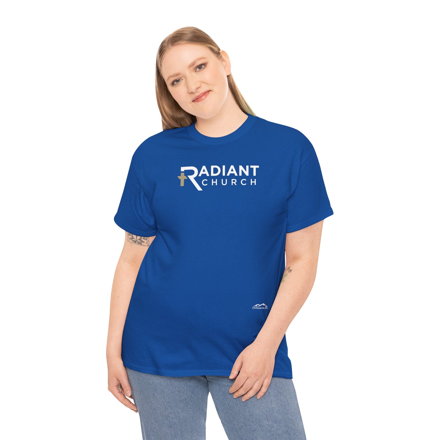 Radiant Church Unisex Cotton Tee | Comfortable Casual Wear, Faith-Based Apparel, Church Events, Gift for Believers, Everyday Style