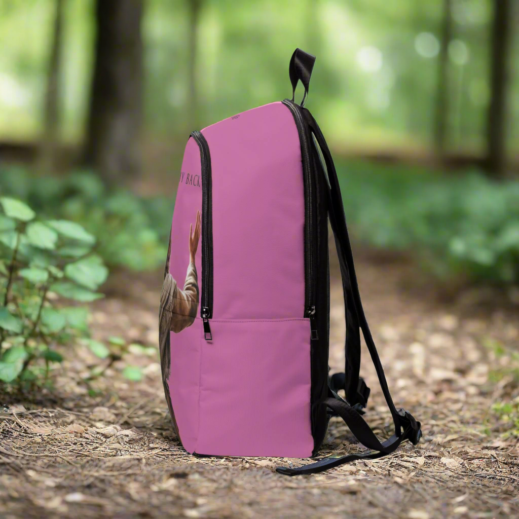 ’Jesus Has My Back’ Christian Backpack (light pink) - One size - Bags