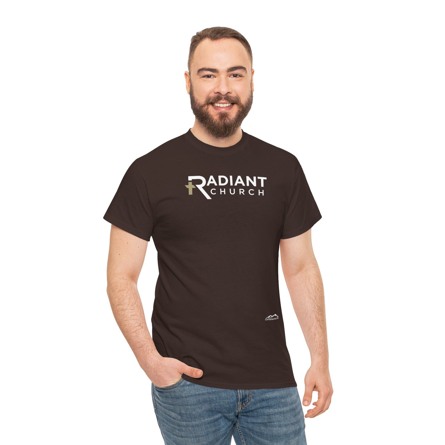 Radiant Church Unisex Cotton Tee | Comfortable Casual Wear, Faith-Based Apparel, Church Events, Gift for Believers, Everyday Style