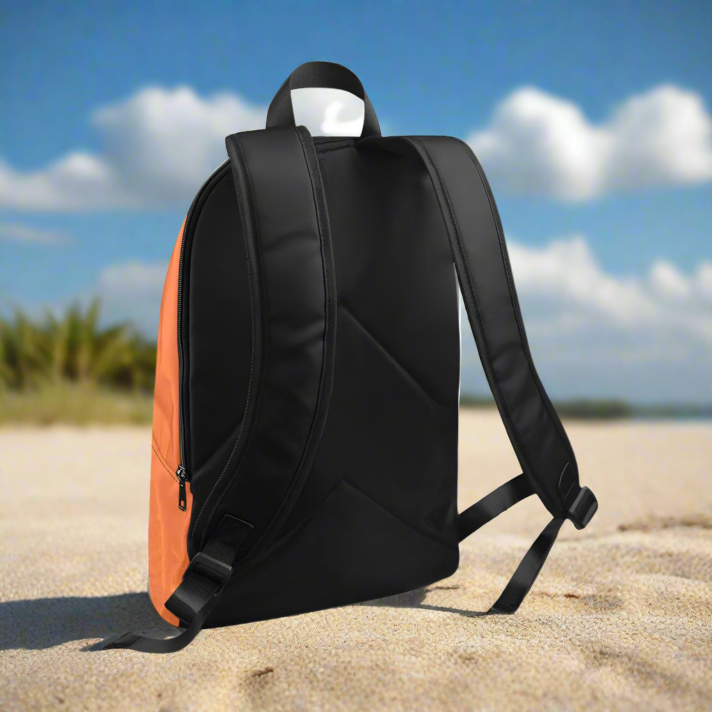 "Jesus Has My Back" Graphic design Christian Backpack (Choose Orange Shade)