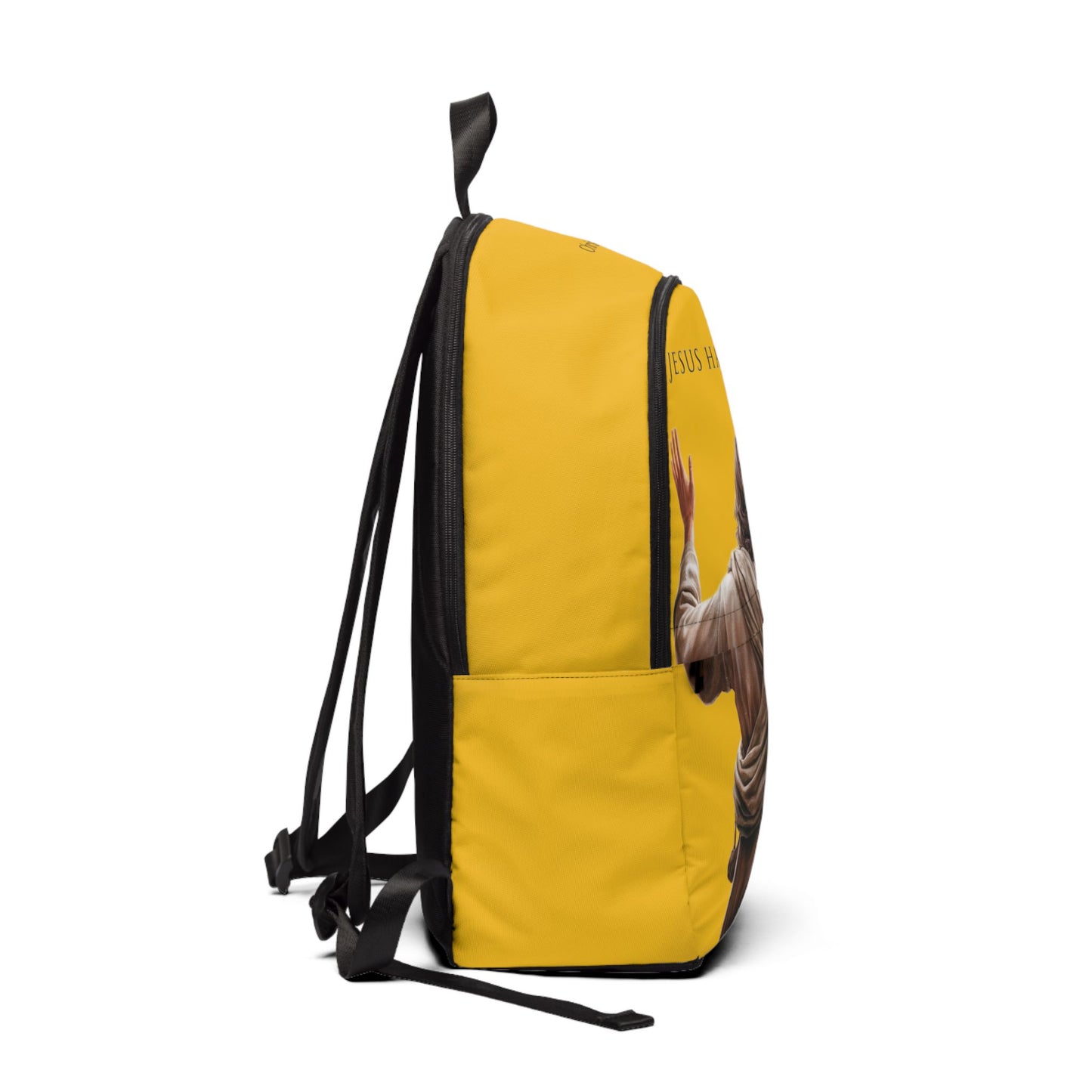 ’Jesus Has My Back’ Christian Backpack (yellow) - One size - Bags