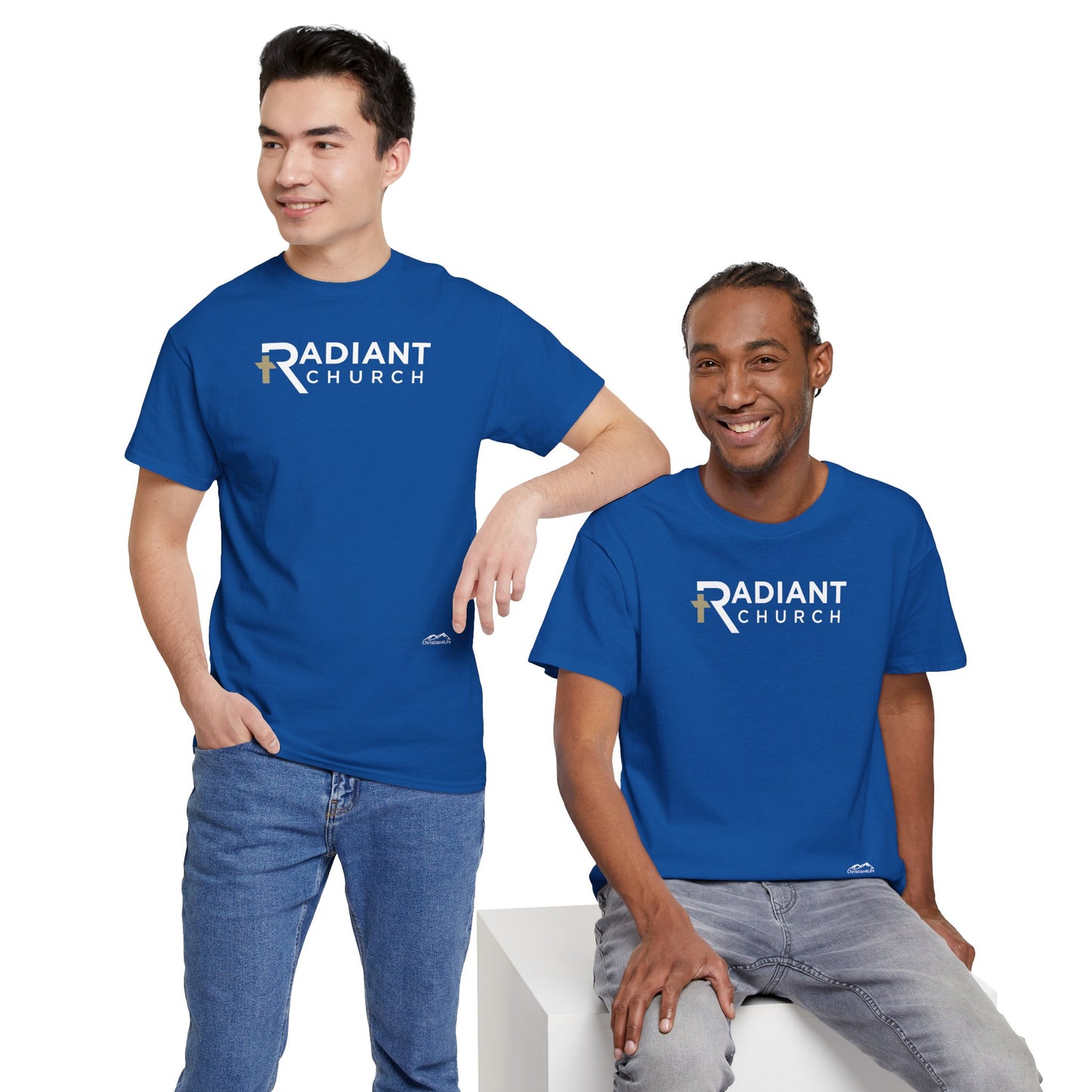 Radiant Church Unisex Cotton Tee | Comfortable Casual Wear, Faith-Based Apparel, Church Events, Gift for Believers, Everyday Style
