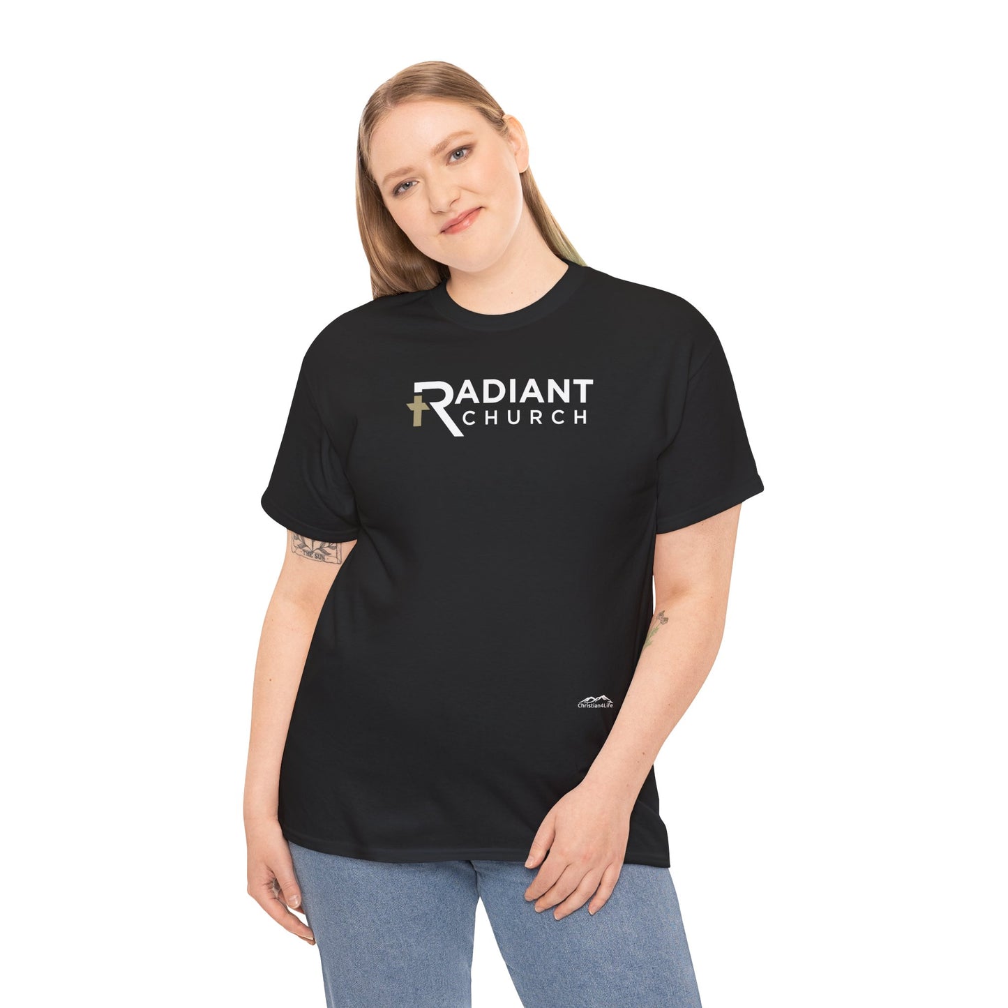Radiant Church Unisex Cotton Tee | Comfortable Casual Wear, Faith-Based Apparel, Church Events, Gift for Believers, Everyday Style