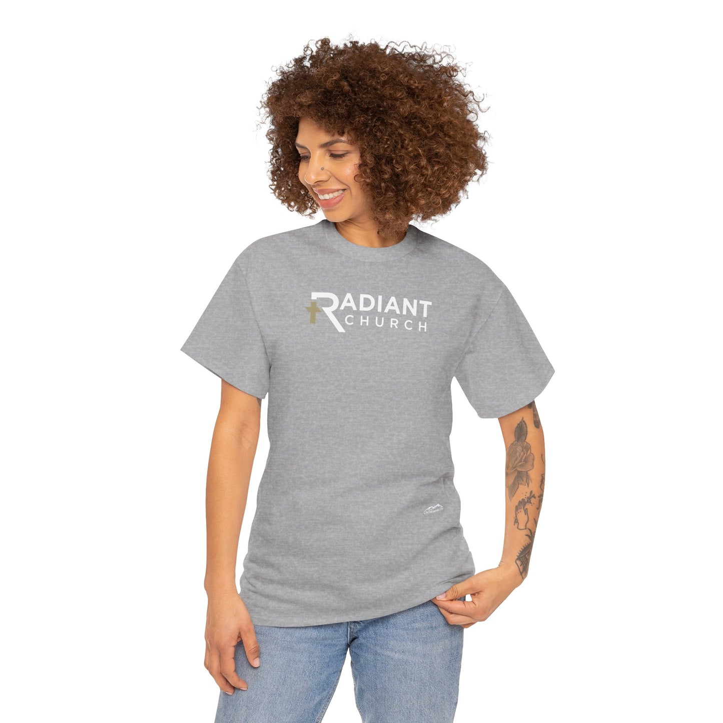 Radiant Church Unisex Cotton Tee | Comfortable Casual Wear, Faith-Based Apparel, Church Events, Gift for Believers, Everyday Style