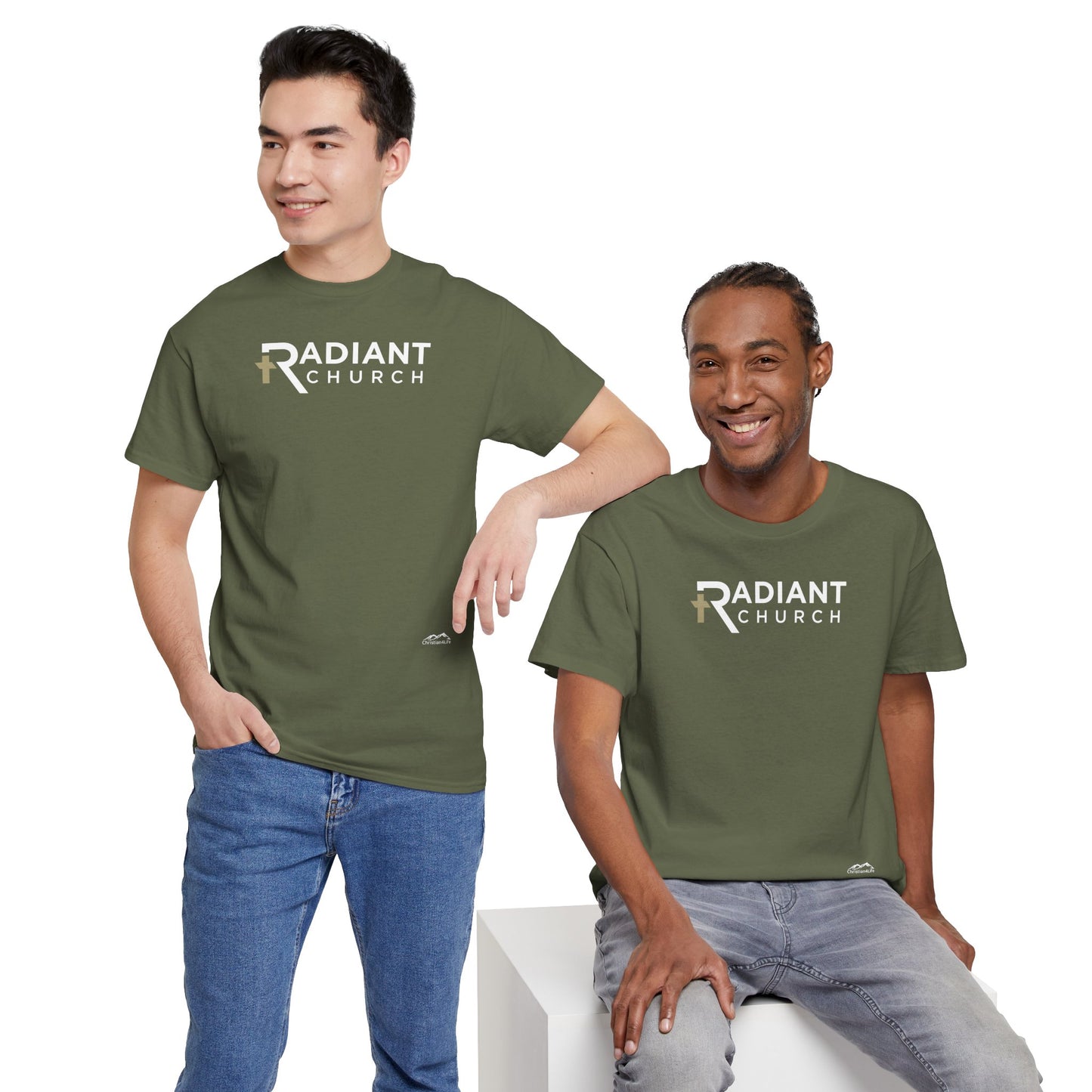 Radiant Church Unisex Cotton Tee | Comfortable Casual Wear, Faith-Based Apparel, Church Events, Gift for Believers, Everyday Style