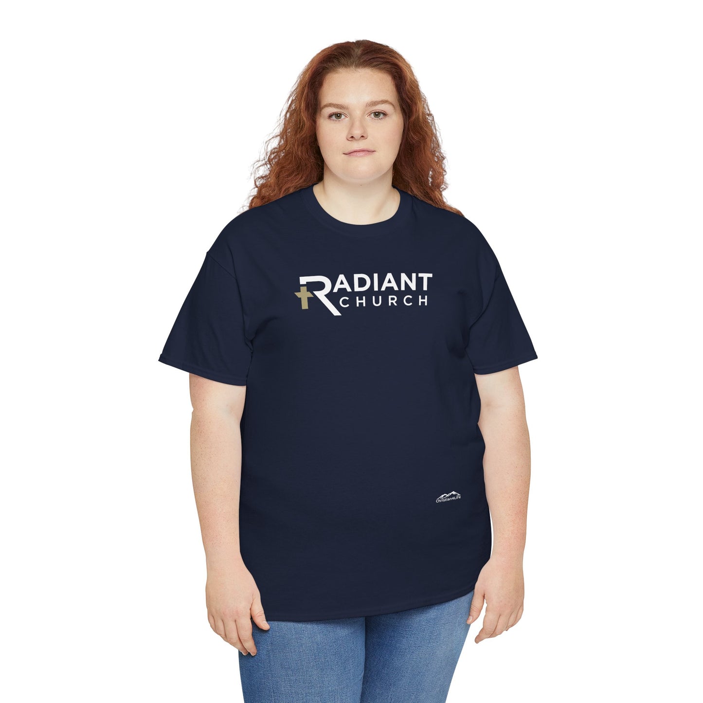 Radiant Church Unisex Cotton Tee | Comfortable Casual Wear, Faith-Based Apparel, Church Events, Gift for Believers, Everyday Style