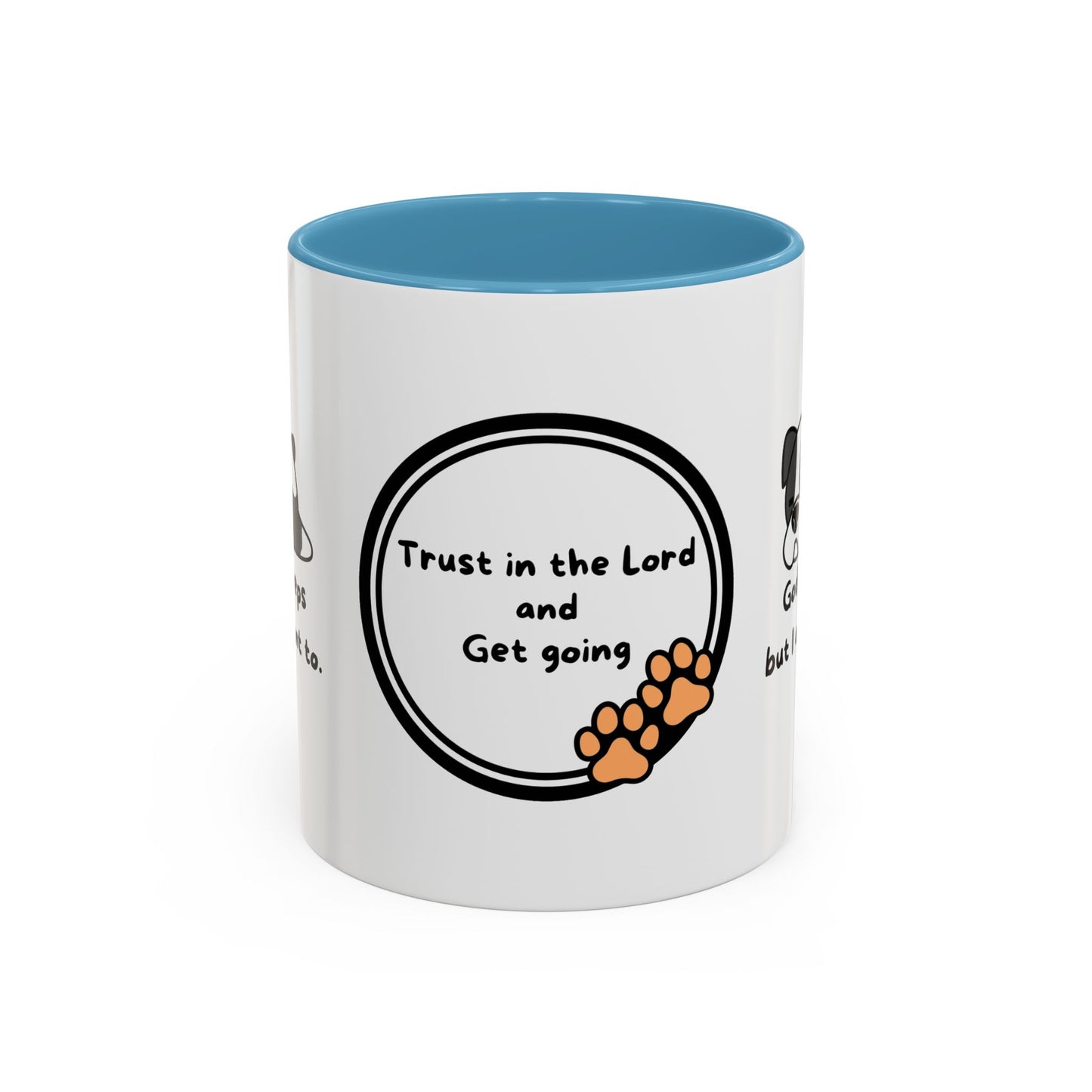 Christian ’God never sleeps’ 11 oz and 15oz Accent Mug multiple colors Christian Mug - Mug