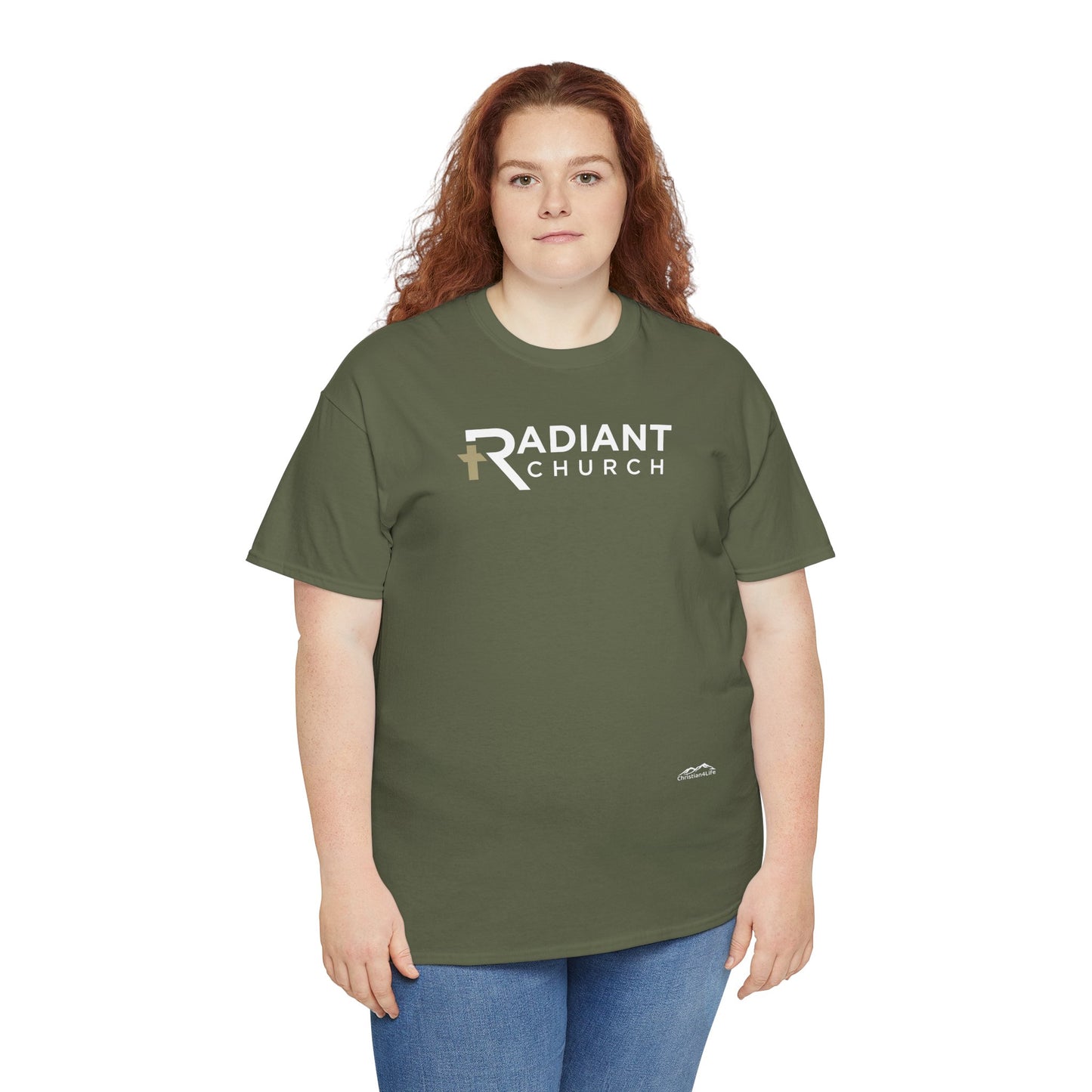 Radiant Church Unisex Cotton Tee | Comfortable Casual Wear, Faith-Based Apparel, Church Events, Gift for Believers, Everyday Style