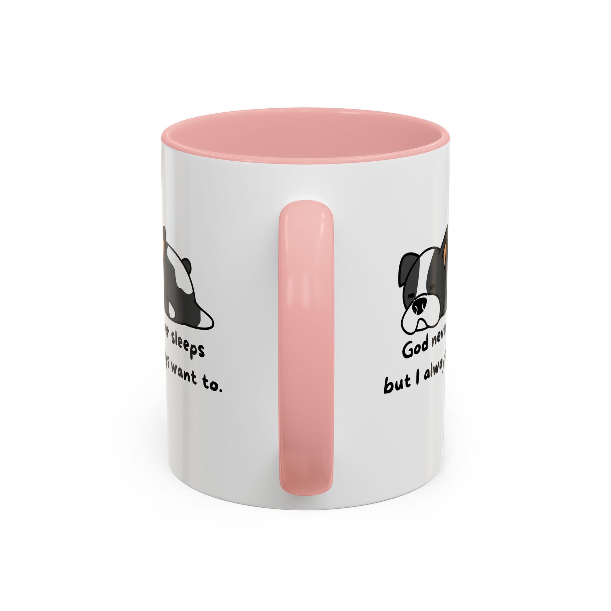 Christian ’God never sleeps’ 11 oz and 15oz Accent Mug multiple colors Christian Mug - Mug