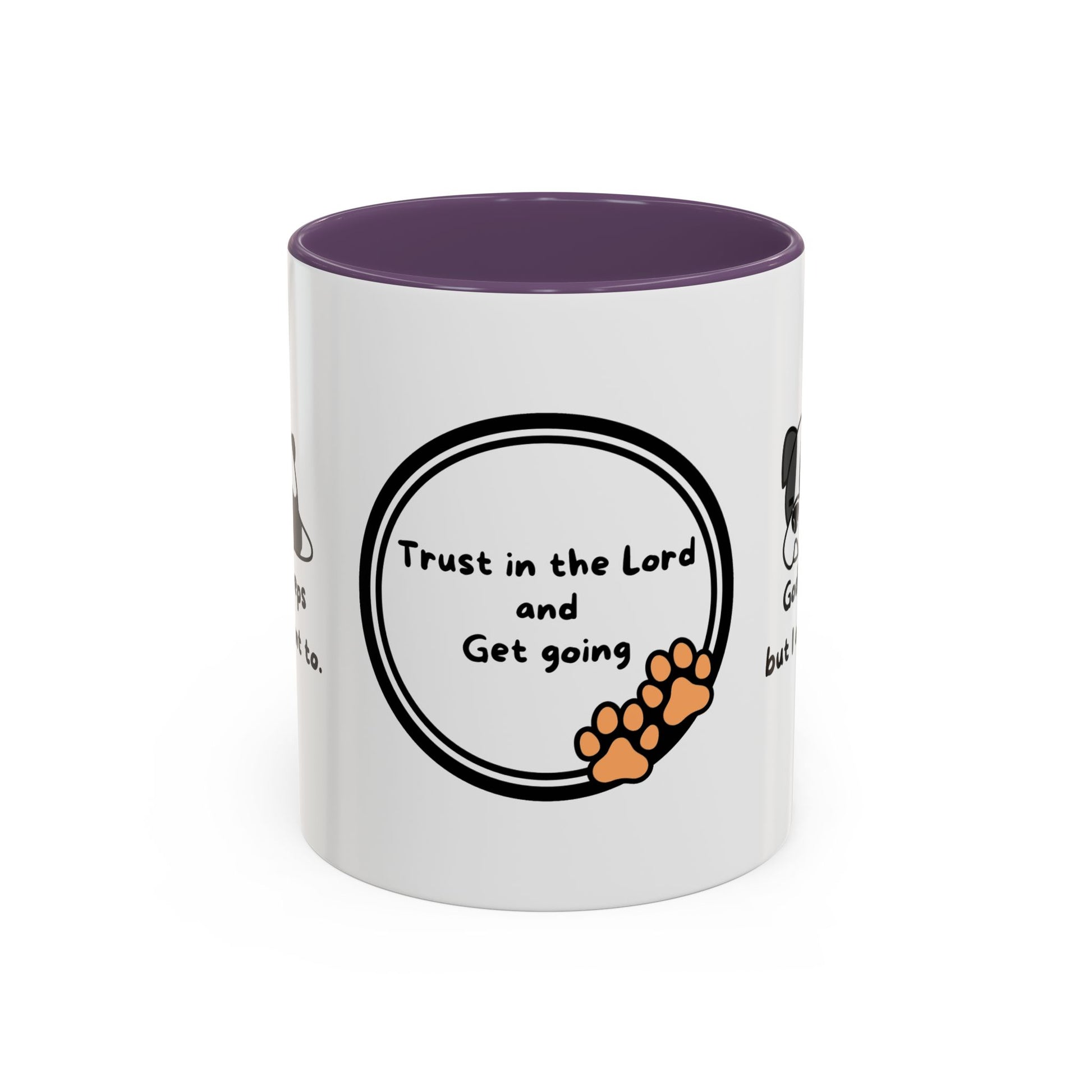 Christian ’God never sleeps’ 11 oz and 15oz Accent Mug multiple colors Christian Mug - Mug