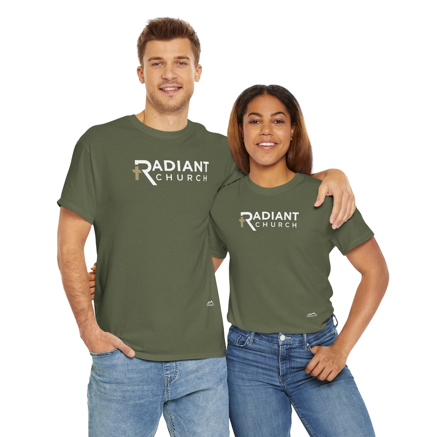 Radiant Church Unisex Cotton Tee | Comfortable Casual Wear, Faith-Based Apparel, Church Events, Gift for Believers, Everyday Style