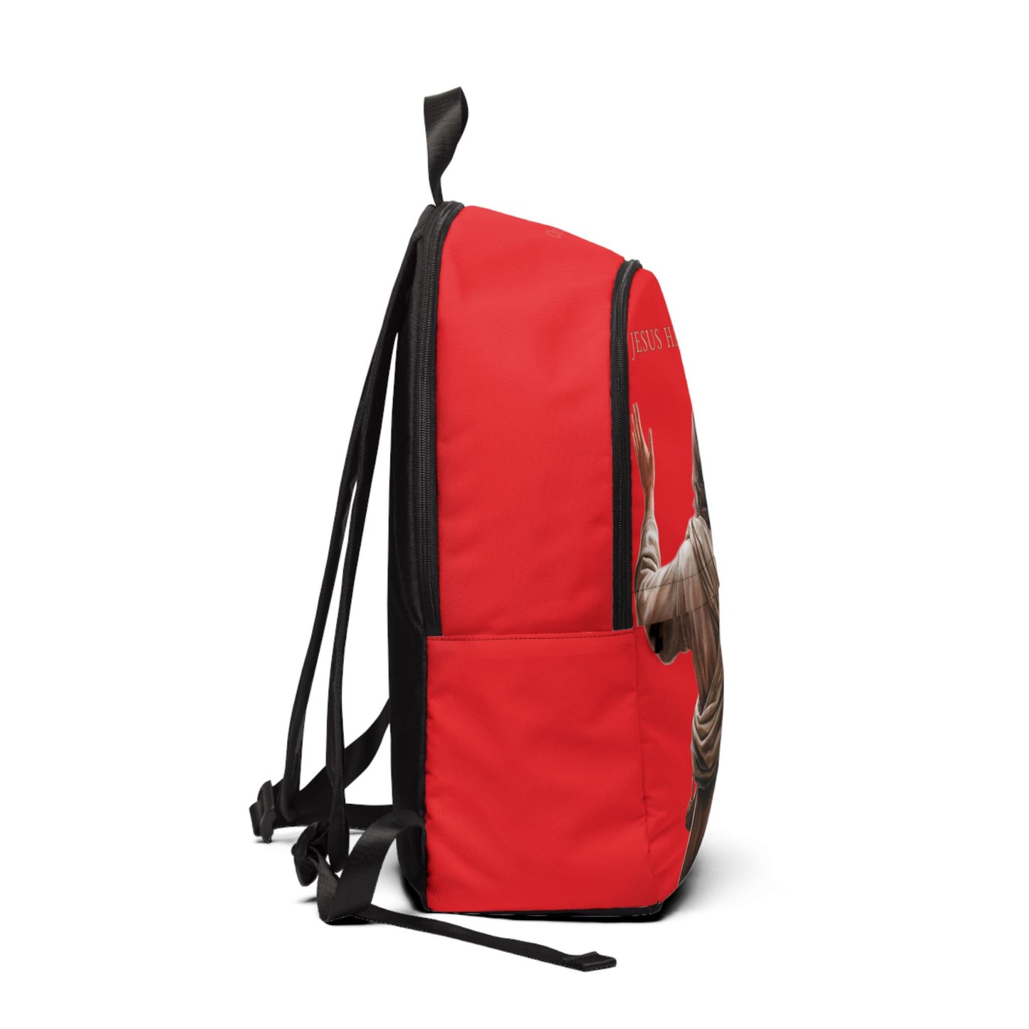 ’Jesus Has My Back’ Christian Backpack (red) - One size - Bags