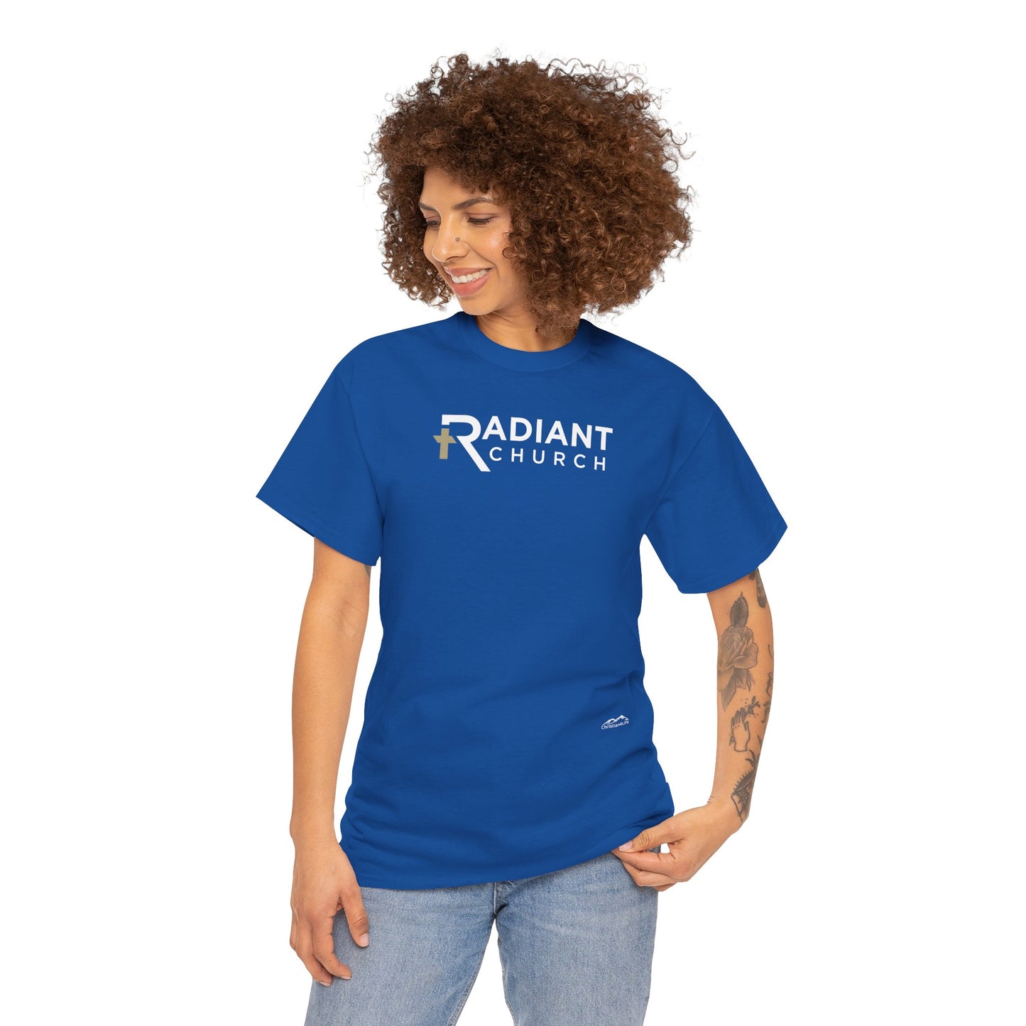 Radiant Church Unisex Cotton Tee | Comfortable Casual Wear, Faith-Based Apparel, Church Events, Gift for Believers, Everyday Style