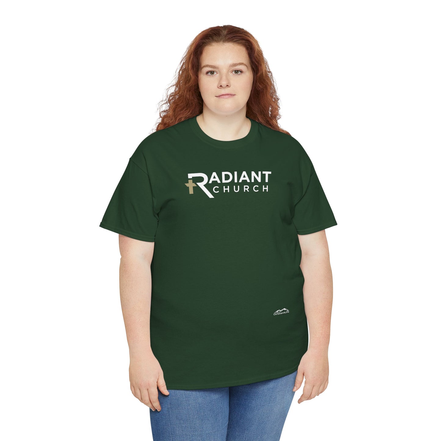 Radiant Church Unisex Cotton Tee | Comfortable Casual Wear, Faith-Based Apparel, Church Events, Gift for Believers, Everyday Style