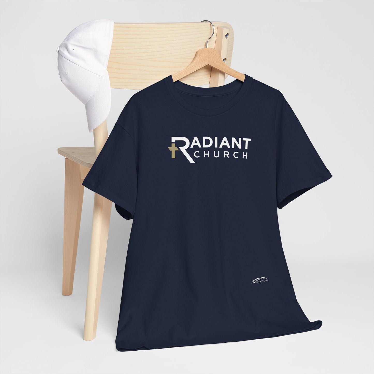 Radiant Church Unisex Cotton Tee | Comfortable Casual Wear, Faith-Based Apparel, Church Events, Gift for Believers, Everyday Style