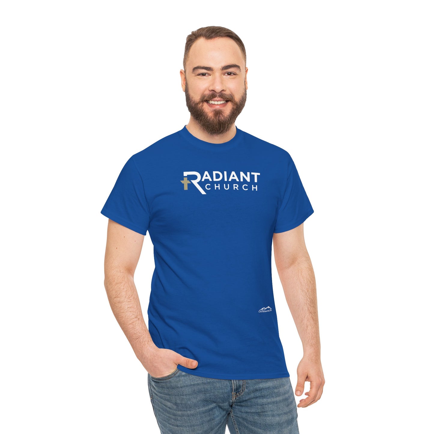 Radiant Church Unisex Cotton Tee | Comfortable Casual Wear, Faith-Based Apparel, Church Events, Gift for Believers, Everyday Style