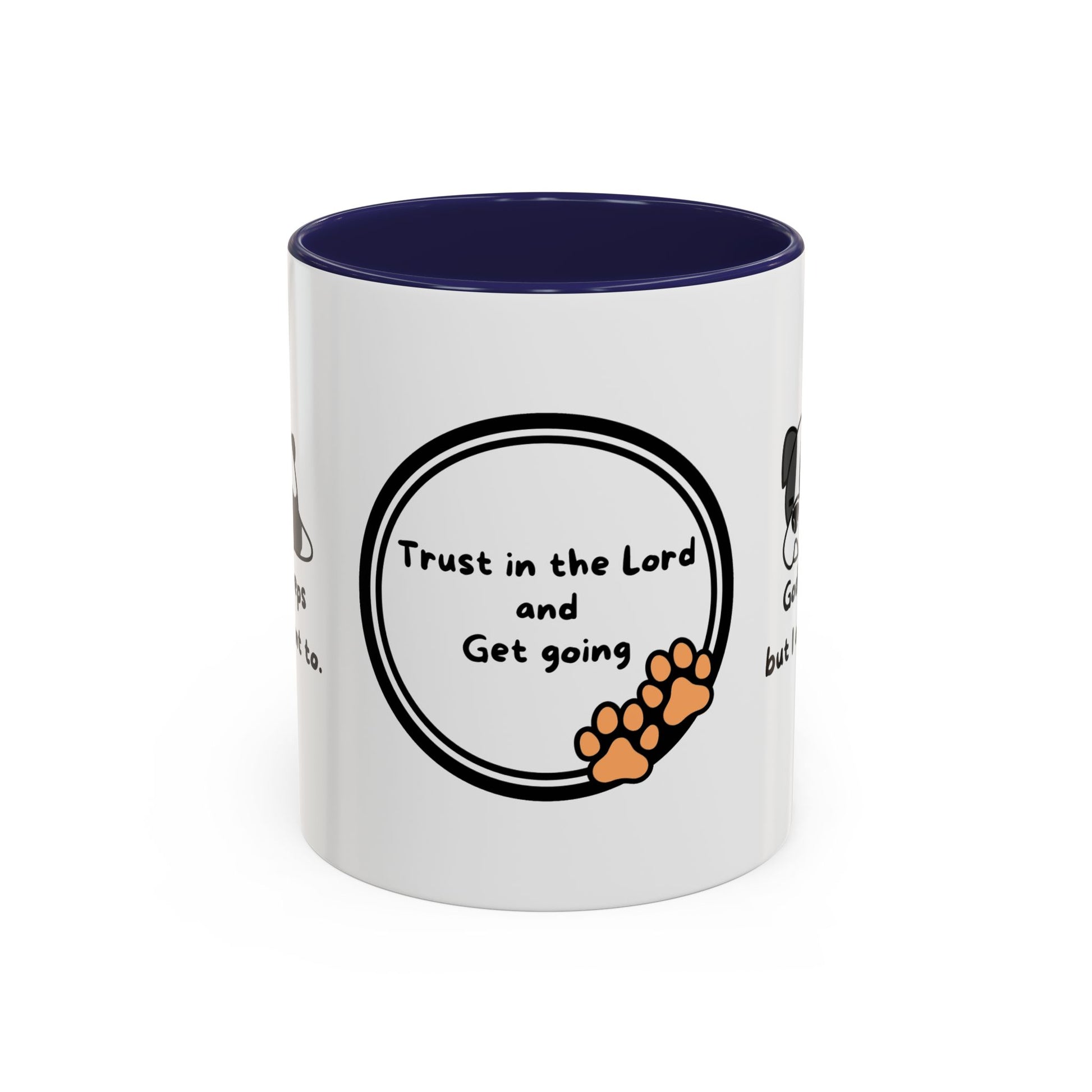 Christian ’God never sleeps’ 11 oz and 15oz Accent Mug multiple colors Christian Mug - Mug