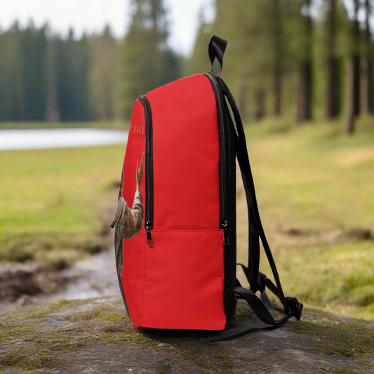 ’Jesus Has My Back’ Christian Backpack (red) - One size - Bags