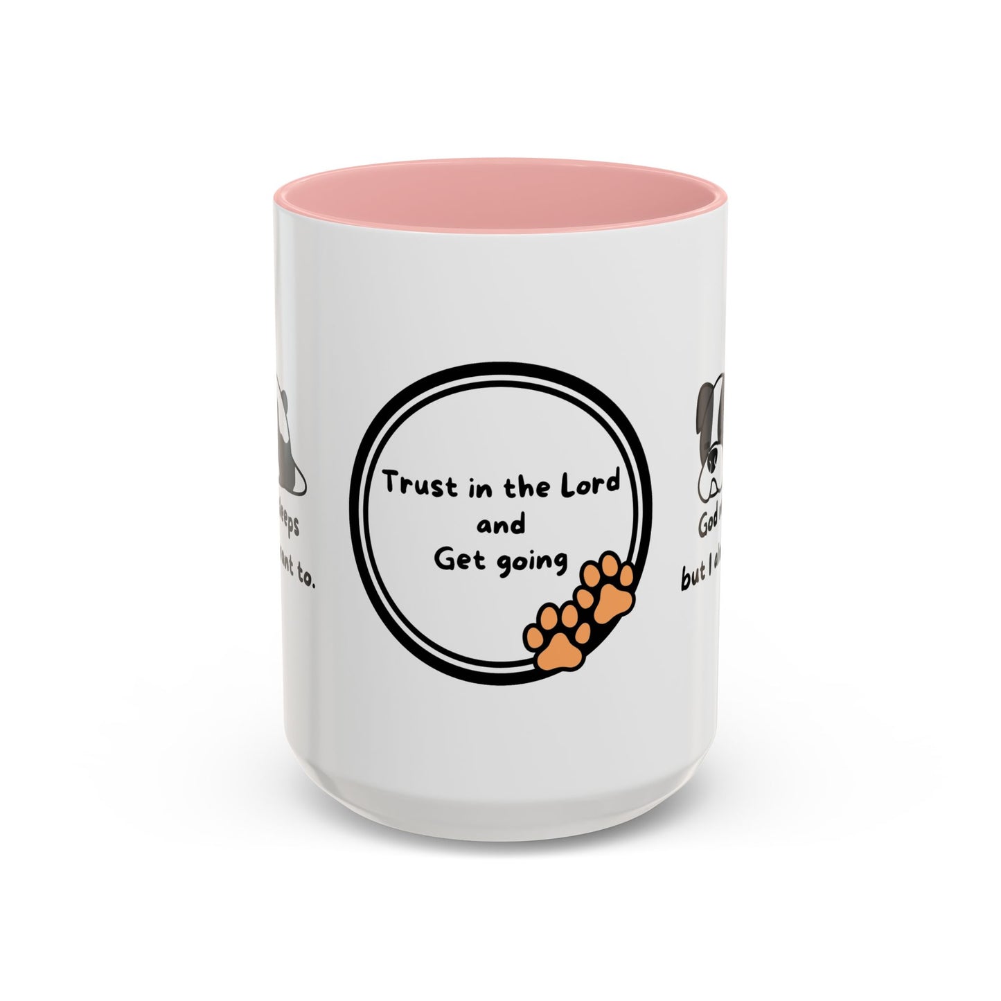 Christian ’God never sleeps’ 11 oz and 15oz Accent Mug multiple colors Christian Mug - Mug