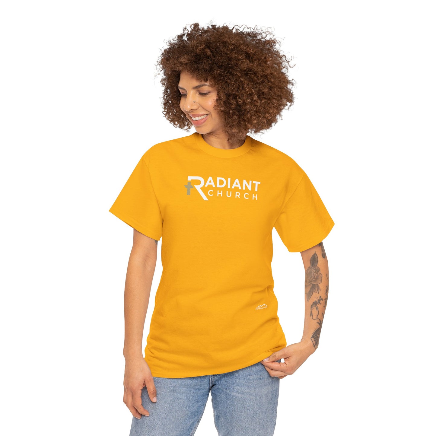 Radiant Church Unisex Cotton Tee | Comfortable Casual Wear, Faith-Based Apparel, Church Events, Gift for Believers, Everyday Style
