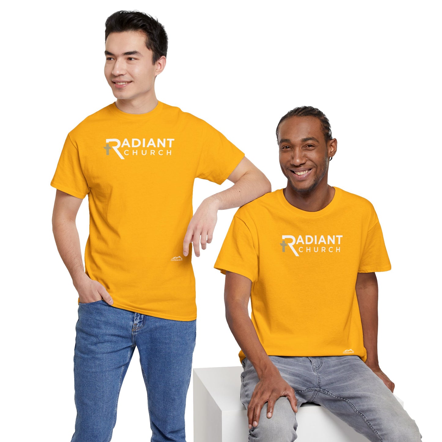 Radiant Church Unisex Cotton Tee | Comfortable Casual Wear, Faith-Based Apparel, Church Events, Gift for Believers, Everyday Style