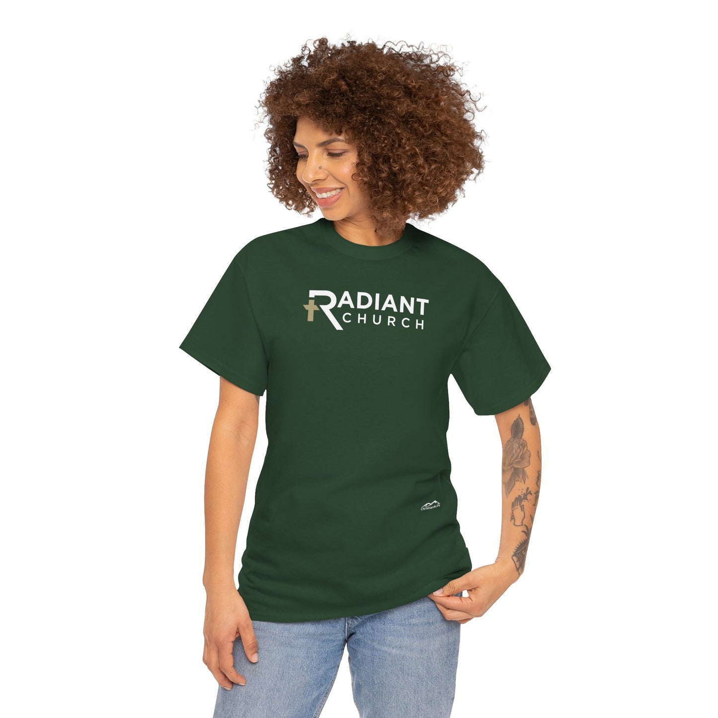 Radiant Church Unisex Cotton Tee | Comfortable Casual Wear, Faith-Based Apparel, Church Events, Gift for Believers, Everyday Style
