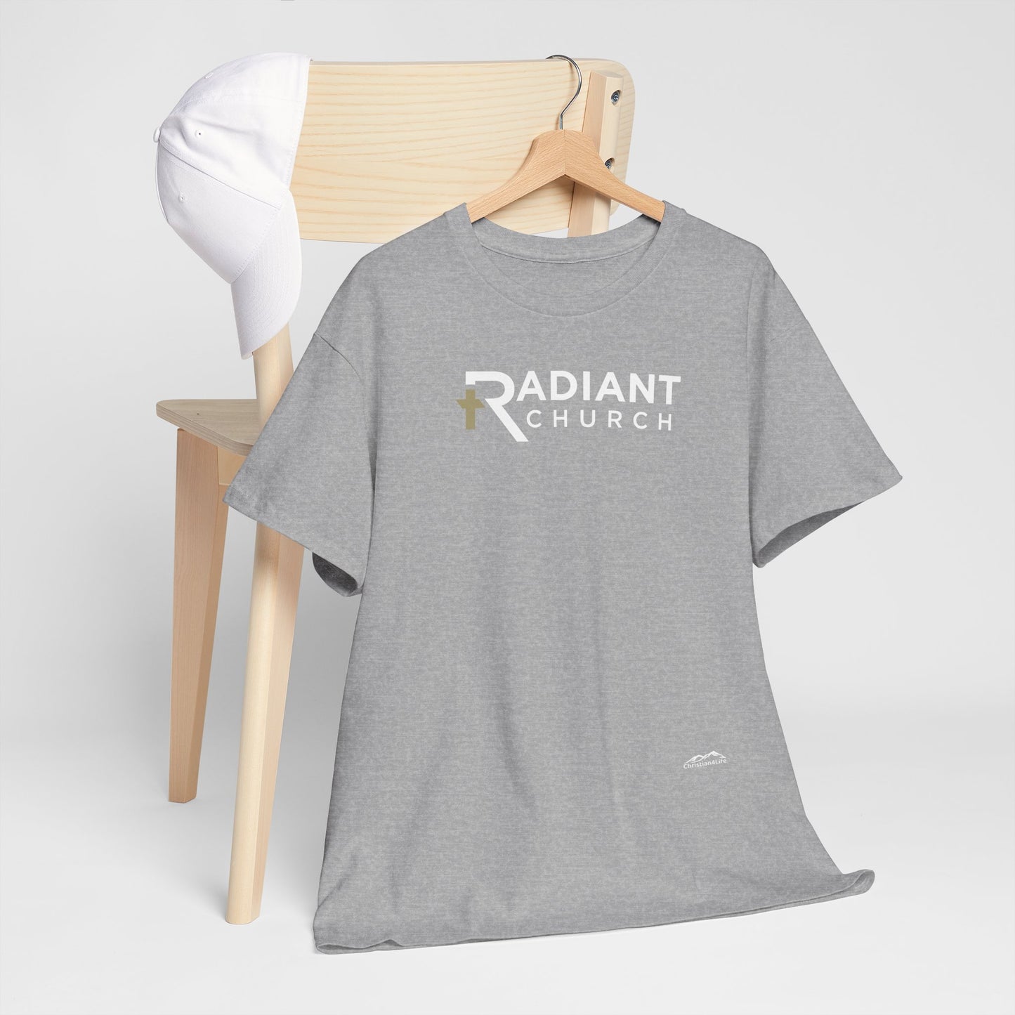 Radiant Church Unisex Cotton Tee | Comfortable Casual Wear, Faith-Based Apparel, Church Events, Gift for Believers, Everyday Style